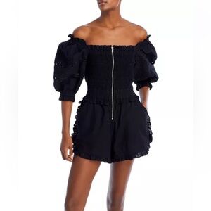 Sea New York Will‎ Puff Sleeve Romper- worn twice- 365 retail